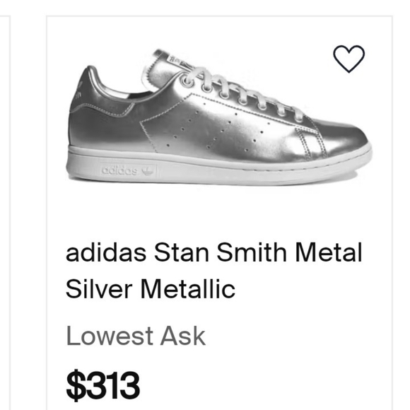RARE Adidas Stan Smith Space Suit Silver Sneakers Athletic Luxury Limited - Picture 3 of 15